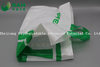 Sustainable Disposable Biodegradable Packing Carrier Plastic Recycled Custom Supermarket Shopping Fashion T-Shirt Bags for Vegetables Fruit Color Handle Bag