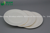 Fully Biodegradable Dividing Compostable Sugarcane Plant Fiber Bakery Takeaway Food Package Round Plate for Dessert Cake