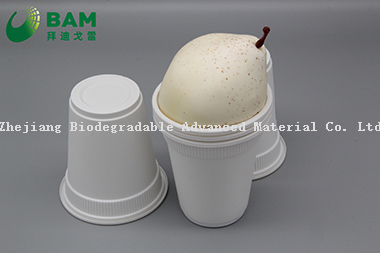 100% Biodegradable Eco Friendly Disposable Compostable Corn Starch Cup for Water Soup Smoothie Ice Cream Yoghurt Cups