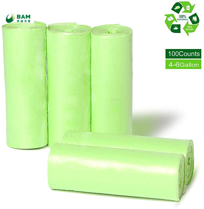High Quality Sale Large Capacity New Products Compostable Sustainable Packing 100% Biodegradable Plastic Garbage Trash Rubbish Bags for Environmental