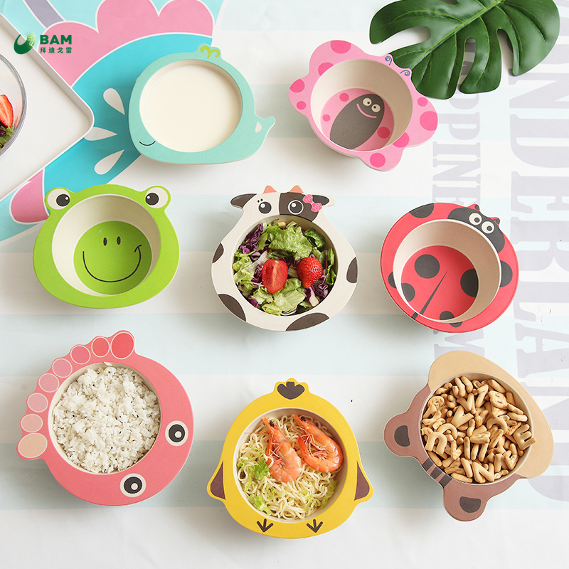 Children Plate Set Colorful Supplies Paper Plates and Napkin Sets Disposable Tableware