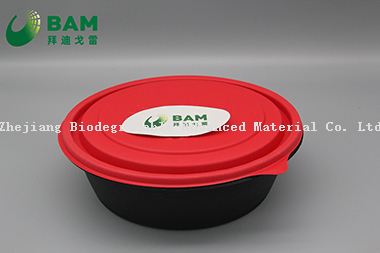 Fully Biodegradable Compostable Sugarcane Plant Fiber Disposable Sugarcane Bagasse Catering Takeaway Food Containers for Soup Fruits