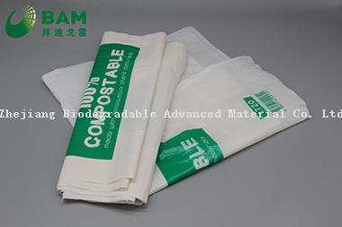 Sustainable Packing Biodegradable Plastic Custom Color Supermarket Shopping Carrier T-Shirt Bags for Vegetables Fruit