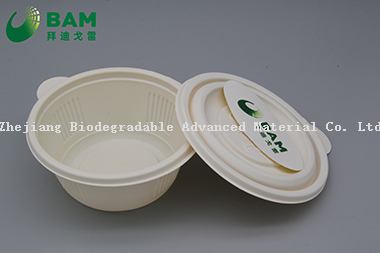 100% Biodegradable Disposable Compostable Corn Starch Food Bowl for Fruits Vegetables
