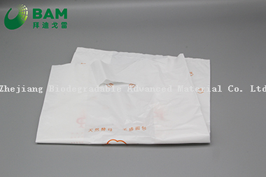 Sustainable Disposable Plastic Packaging Carrier Biodegradable Recycled Eco-Friendly Supermarket Shopping Fashion Vegetables Fruit T-Shirt Color Handle Bag
