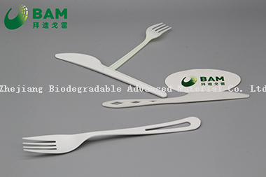 100% Food Grade Biodegradable Convenient Disposable Plastic Cutlery Set Knife Spoon Fork PLA Cutlery for Camping