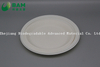 Fully Biodegradable Dividing Compostable Sugarcane Round Plant Fiber Bakery Takeaway Food Package Round Plate for Dessert Cake