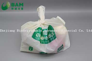 Sustainable Packing 100% Biodegradable Custom Reusable Printed Plastic Supermarket Shopping Takeaway T-Shirt Bags for Food Fruit Vegetable