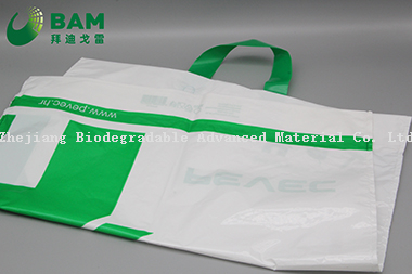 Sustainable Disposable Biodegradable Packing Carrier Plastic Recycled Custom Supermarket Shopping Fashion T-Shirt Bags for Vegetables Fruit Color Handle Bag