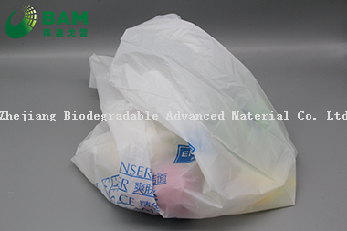 Sustainable Disposable Plastic Packaging Carrier Biodegradable Recycled Eco-Friendly Supermarket Shopping Vegetables Fruit T-Shirt Custom Color Handle Bag