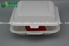 Fully Biodegradable Multi 3 Compartment Disposable Plastic Food Container Compostable Sugarcane Plant Fiber Take-Away Food Containers