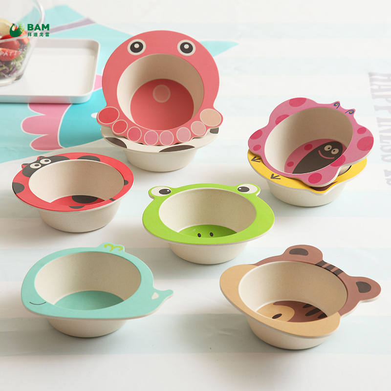 Children Plate Set Colorful Supplies Paper Plates and Napkin Sets Disposable Tableware