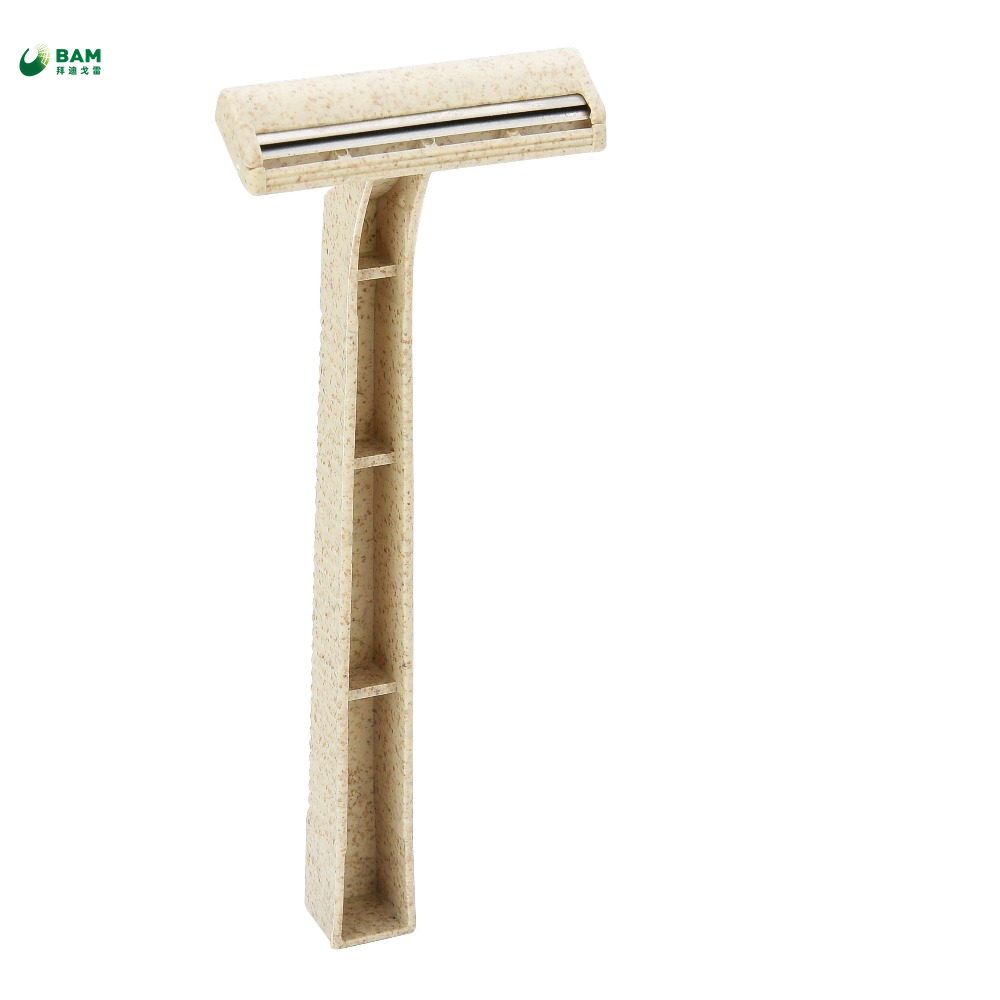100% Biodegradable Adult razor Colorful Round Handle shaver Eco-Friendly shaving razor