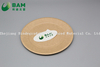 Fully Biodegradable Dividing Compostable Sugarcane Plant Fiber Bakery Takeaway Food Package Round Plate for Cake