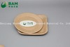 Fully Biodegradable Dividing Compostable Sugarcane Plant Fiber Bakery Takeaway Food Package Square Plate for Cake