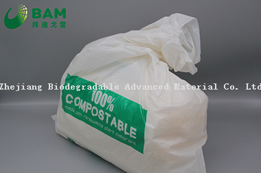 Sustainable Packing Biodegradable Plastic Custom Color Supermarket Shopping Carrier T-Shirt Bags for Vegetables Fruit