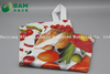 Sustainable Packing Biodegradable Printed Plastic Supermarket Fashion Shopping Garment Bags with Soft Loop Plastic Handle Tote Gift Bag T-Shirt Bags, Vest Bags