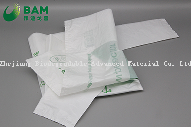 Sustainable Packing Biodegradable Plastic Co- Friendly Tie Handle Custom Color Supermarket Shopping Vegetables Fruit Carrier T-Shirt Bags