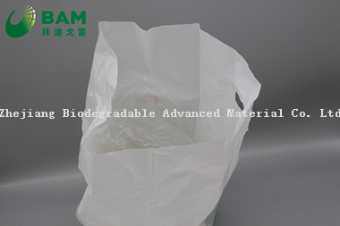 Sustainable Disposable Plastic Packaging Carrier Biodegradable Recycled Eco-Friendly Supermarket Shopping Fashion Vegetables Fruit T-Shirt Color Handle Bag