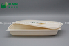 Fully Biodegradable Food Grade Disposable Compostable Sugarcane Plant Fiber Takeaway Food Packaging Containers for Pancake