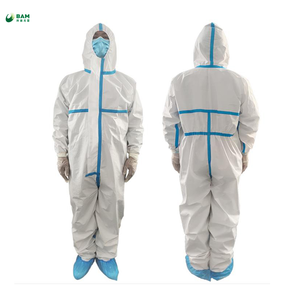 Eu certification/government certification/quality assurance in Stock Ce Sterilization PPE Waterproof Hospital Medical Safety Disposable Protection Isolation Gown Protective Clothing