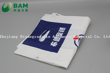 Sustainable Packing Biodegradable Plastic Supermarket Shopping T-Shirt Bags for Vegetables Fruit