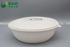 Food Grade Fully Biodegradable Compostable Disposable Sugarcane Plant Fiber Takeaway Canteen Food Bowl Container for Fruits Soup